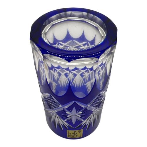 田島硝子 (タジマガラス) 江戸切子 ▲ 重ね矢来紋