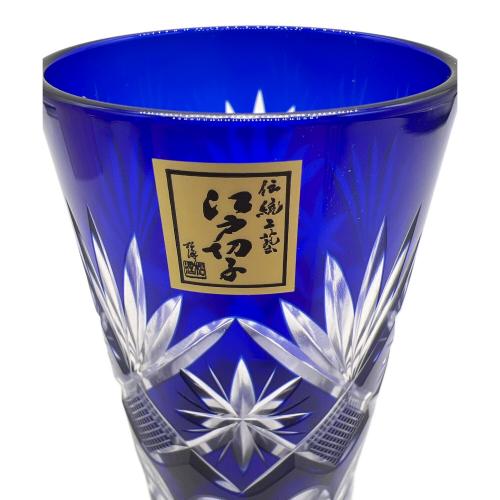 田島硝子 (タジマガラス) 江戸切子 ▲ 重ね矢来紋