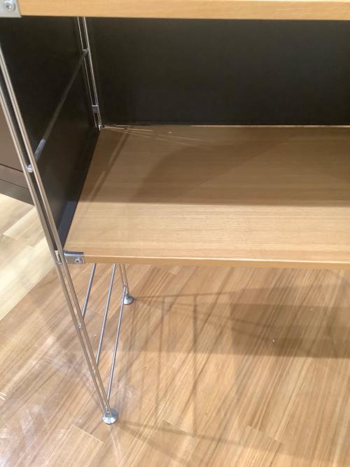 無印良品 (ムジルシリョウヒン) ユニットシェルフ シルバー×ブラック×ナチュラル