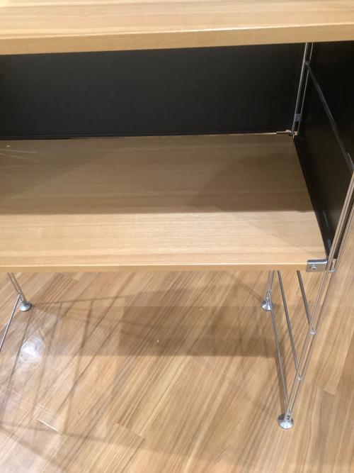 無印良品 (ムジルシリョウヒン) ユニットシェルフ シルバー×ブラック×ナチュラル