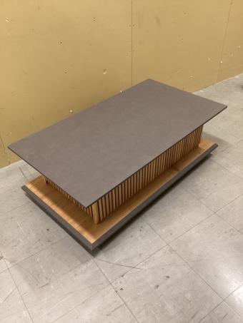 ローテーブル ナチュラル×グレー