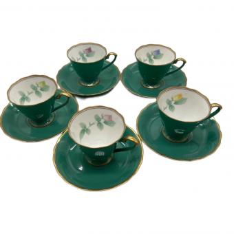 香蘭社 (コウランシャ) カップ&ソーサー ▲ ローズガーデン 5Pセット