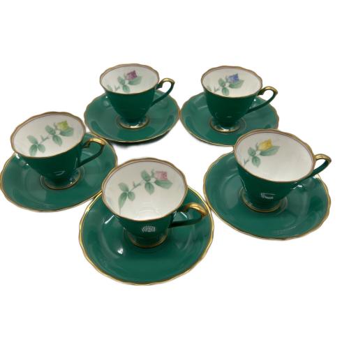 香蘭社 (コウランシャ) カップ&ソーサー ▲ ローズガーデン 5Pセット