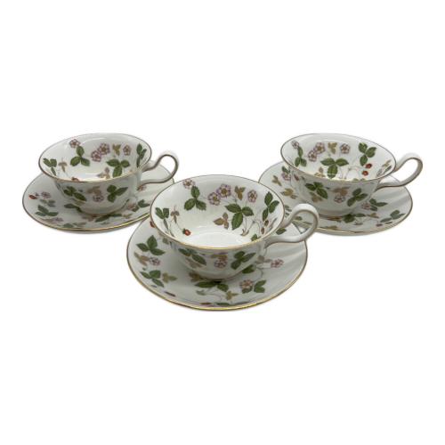 Wedgwood (ウェッジウッド) カップ&ソーサー ヨゴレ有 ワイルドストロベリー 6Pセット