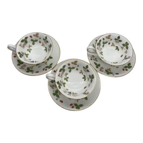 Wedgwood (ウェッジウッド) カップ&ソーサー ヨゴレ有 ワイルドストロベリー 6Pセット