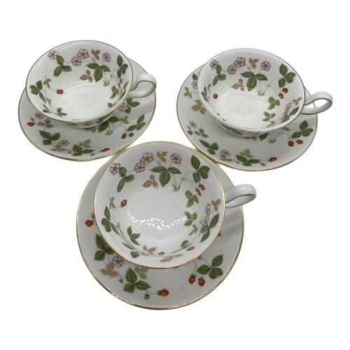Wedgwood (ウェッジウッド) カップ&ソーサー ヨゴレ有 ワイルドストロベリー 6Pセット