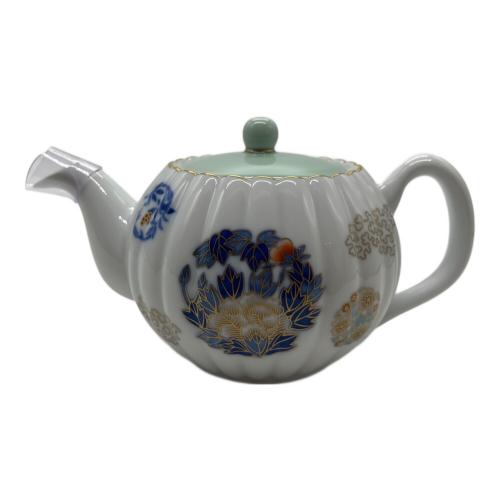 香蘭社 (コウランシャ) 茶の間揃 757-AHR2 ▲ 金ミル花丸紋 急須1・湯呑み2セット