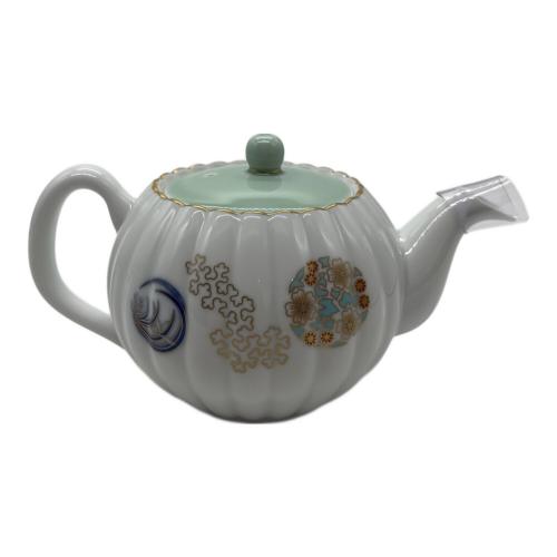 香蘭社 (コウランシャ) 茶の間揃 757-AHR2 ▲ 金ミル花丸紋 急須1・湯呑み2セット