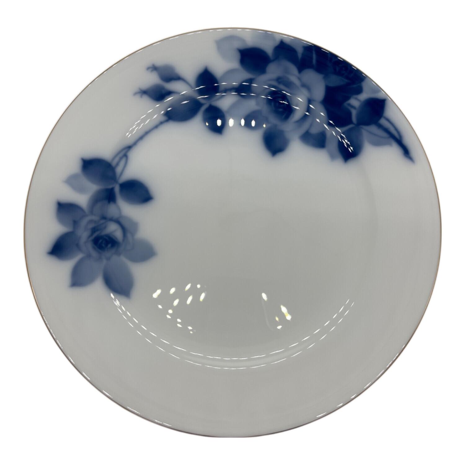 大倉陶園 OKURA ブルーローズ プレート 19.5cm 6枚 i18