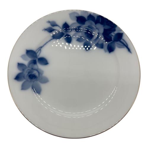 大倉陶園 (オオクラトウエン) フィッシュ皿 23cm ▲ ブルーローズ(8011)