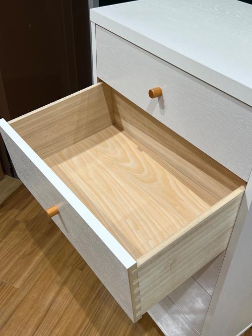 MOMO natural (モモナチュラル) ローチェスト ホワイト 232 5段 LOVE W600