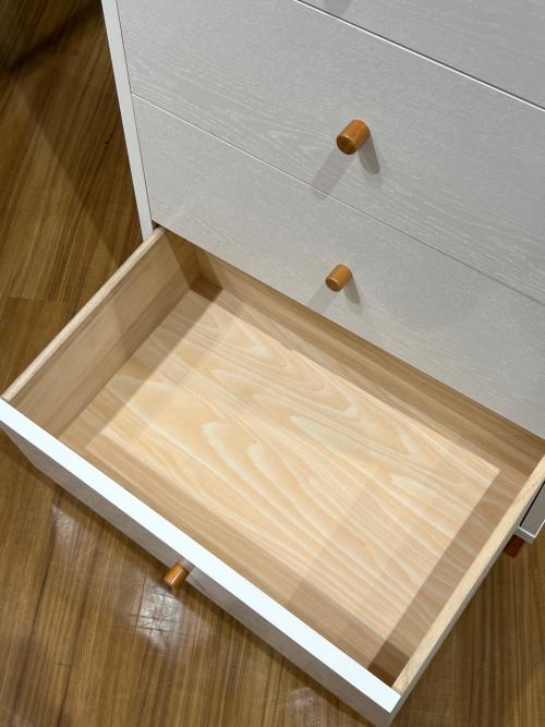 MOMO natural (モモナチュラル) ローチェスト ホワイト 232 5段 LOVE W600