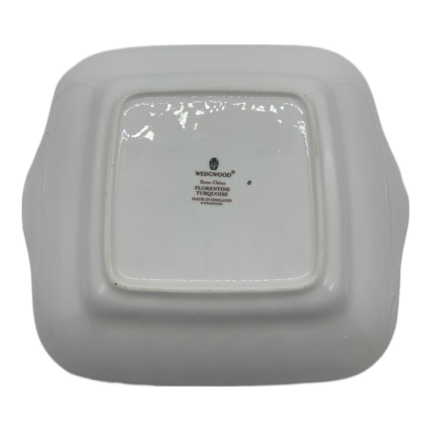 Wedgwood (ウェッジウッド) ブレッド&バタープレート ホワイト×ブルー