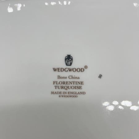 Wedgwood (ウェッジウッド) ブレッド&バタープレート ホワイト×ブルー