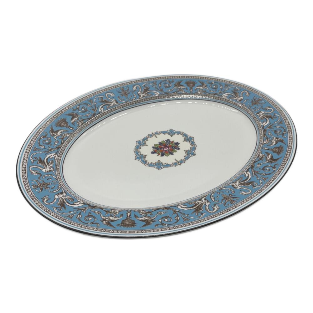 ウェッジウッド フロレンティーン ターコイズ 大皿 オーバルプレート