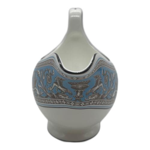 Wedgwood (ウェッジウッド) ソースボート ホワイト×ブルー フロレンティーン・ターコイズ