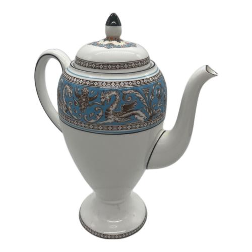 Wedgwood (ウェッジウッド) ティーポット 注ぎ口カケ有 フロレンティーン・ターコイズ