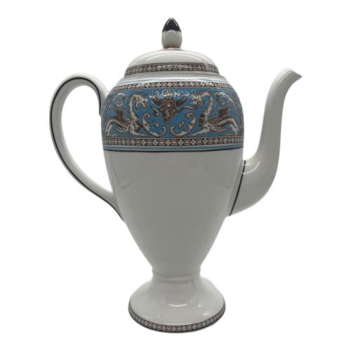 Wedgwood (ウェッジウッド) ティーポット 注ぎ口カケ有 フロレンティーン・ターコイズ