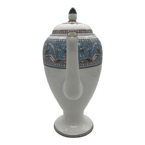 Wedgwood (ウェッジウッド) ティーポット 注ぎ口カケ有 フロレンティーン・ターコイズ