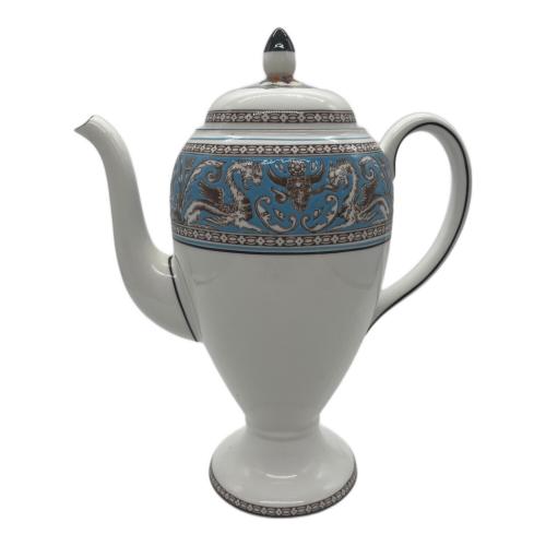 Wedgwood (ウェッジウッド) ティーポット 注ぎ口カケ有 フロレンティーン・ターコイズ