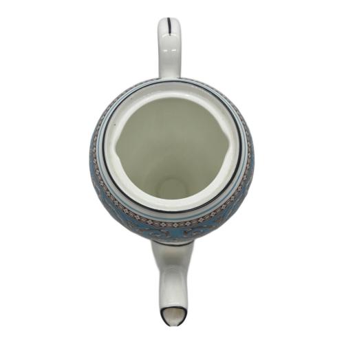 Wedgwood (ウェッジウッド) ティーポット 注ぎ口カケ有 フロレンティーン・ターコイズ