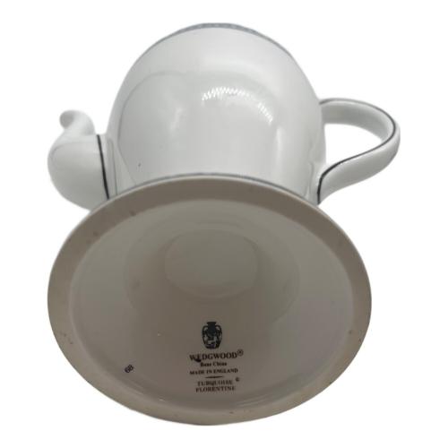 Wedgwood (ウェッジウッド) ティーポット 注ぎ口カケ有 フロレンティーン・ターコイズ