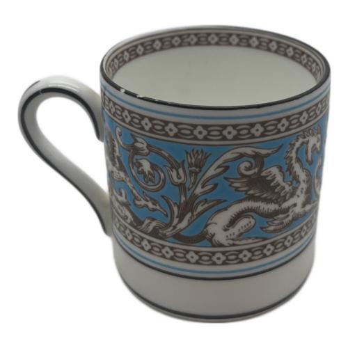 Wedgwood (ウェッジウッド) コーヒーカップ&ソーサー ホワイト×ブルー フロレンティーン・ターコイズ