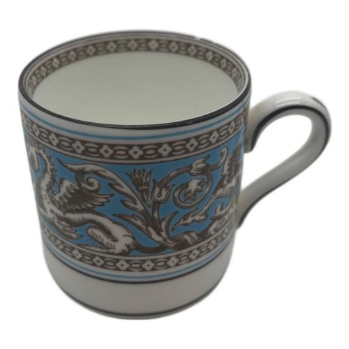 Wedgwood (ウェッジウッド) コーヒーカップ&ソーサー ホワイト×ブルー フロレンティーン・ターコイズ