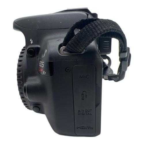 CANON デジタル一眼レフカメラ EOS Kiss X7/付属レンズ：Canon EFS 18-55mm image stabiliser macro 0.25m/0.8