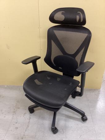 ニトリ リクライニングワークチェア ブラック アーム付 ヘッドレスト付 フォリスト