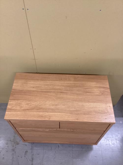 東馬 (トウマ) チェスト ナチュラル  3段 ハウタ 75㎝