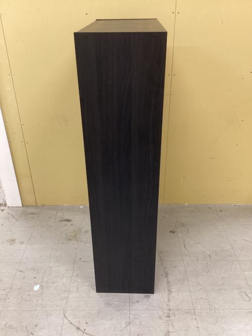 YAMAZEN (ヤマゼン) ミニ食器棚 ブラウン 幅60cm 奥行29cm 高さ120cm 2枚扉 引出付き CCB-1260