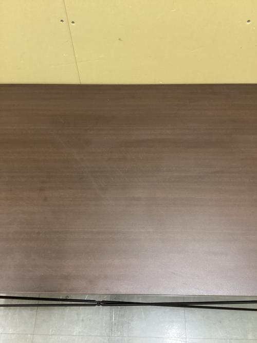 SANWA SUPPLY (サンワサプライ) デスク ブラウン×ブラック 幅160cm 奥行60cm 高さ70cm 100-DESKF006