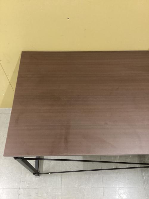 SANWA SUPPLY (サンワサプライ) デスク ブラウン×ブラック 幅160cm 奥行60cm 高さ70cm 100-DESKF006