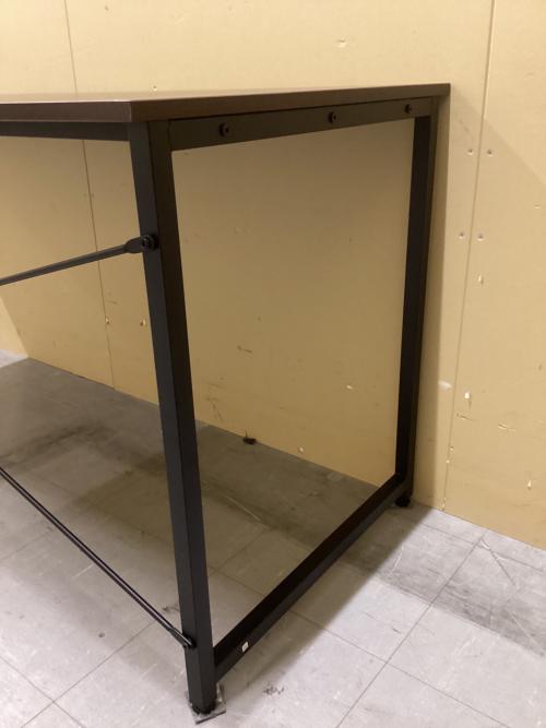 SANWA SUPPLY (サンワサプライ) デスク ブラウン×ブラック 幅160cm 奥行60cm 高さ70cm 100-DESKF006