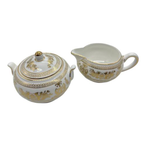 Wedgwood (ウェッジウッド) シュガーポット・クリーマーセット 40035415 ▲ GOLD COLUMBIA 2Pセット