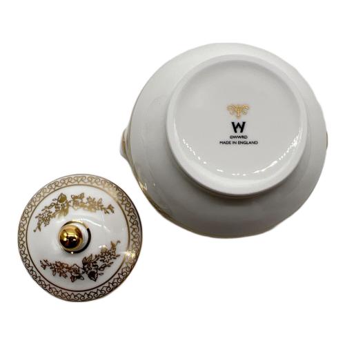 Wedgwood (ウェッジウッド) シュガーポット・クリーマーセット ▲ GOLD COLUMBIA 2Pセット