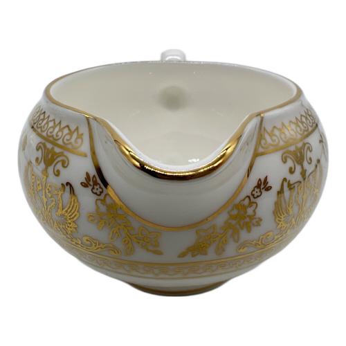 Wedgwood (ウェッジウッド) シュガーポット・クリーマーセット ▲ GOLD COLUMBIA 2Pセット