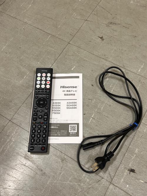 Hisense (ハイセンス) 4Kチューナー内蔵液晶テレビ 332 55E6K 2024年製 55インチ ACAS(有料放送契約無し) ■