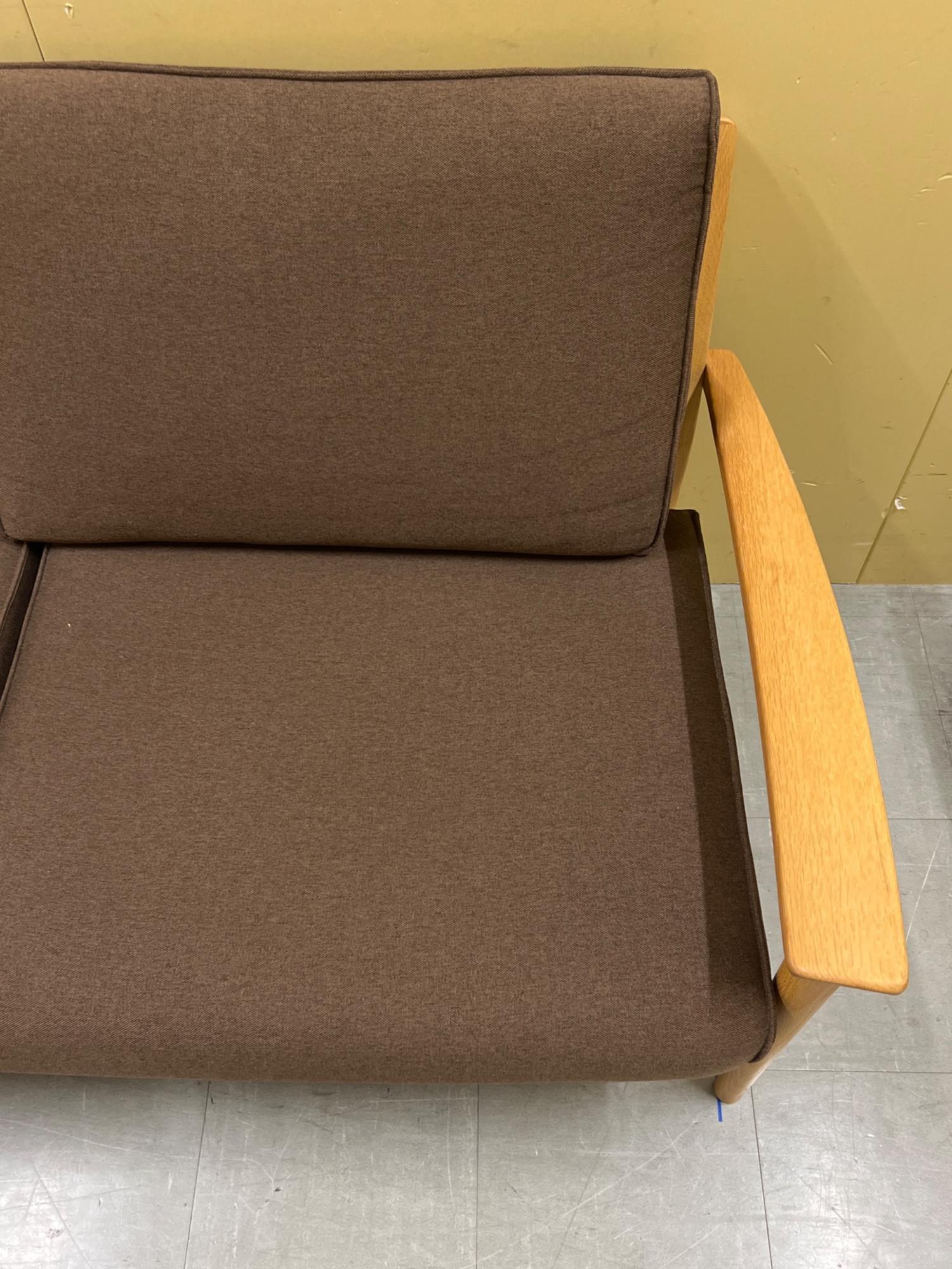 大塚家具(IDC) (オオツカカグ) 3人掛けソファー ナチュラル×ブラウン 