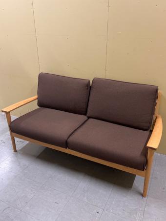 大塚家具(IDC) (オオツカカグ) 3人掛けソファー ナチュラル×ブラウン 23 ファブリック