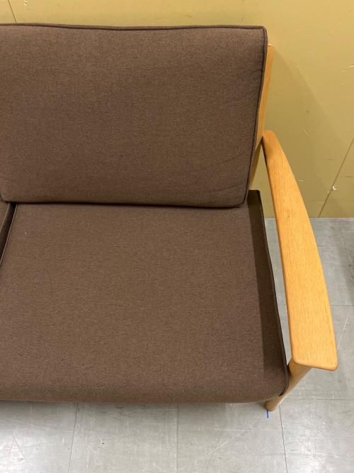 大塚家具(IDC) (オオツカカグ) 3人掛けソファー ナチュラル×ブラウン 23 ファブリック