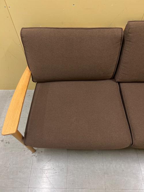 大塚家具(IDC) (オオツカカグ) 3人掛けソファー ナチュラル×ブラウン 