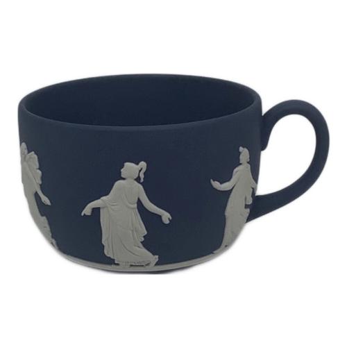 Wedgwood (ウェッジウッド) カップ&ソーサー ▲ ※保管時ヨゴレ有 ジャスパー ロイヤルブルー