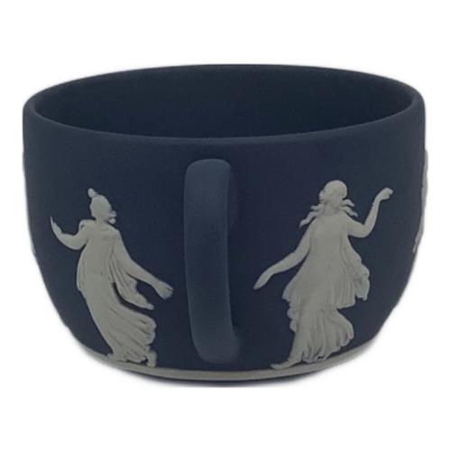 Wedgwood (ウェッジウッド) カップ&ソーサー ▲ ※保管時ヨゴレ有 ジャスパー ロイヤルブルー