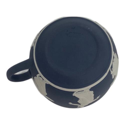 Wedgwood (ウェッジウッド) カップ&ソーサー ▲ ※保管時ヨゴレ有 ジャスパー ロイヤルブルー