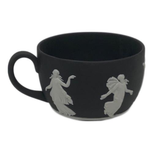 Wedgwood (ウェッジウッド) カップ&ソーサー ▲ ※保管時ヨゴレ有 ジャスパー ブラック