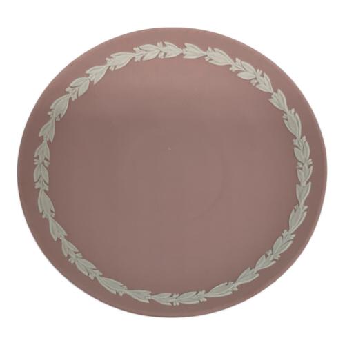 Wedgwood (ウェッジウッド) カップ&ソーサー ▲ ※保管時ヨゴレ有 ジャスパー ホワイトオンピンク