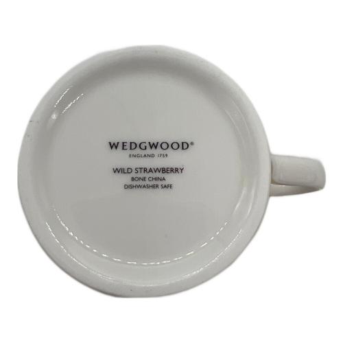 Wedgwood (ウェッジウッド) ティーカップ&ソーサー(デルフィ) ▲ ワイルドストロベリー 2Pセット
