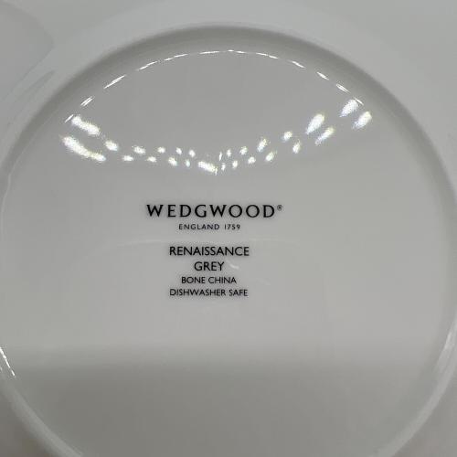 Wedgwood (ウェッジウッド) マグ＆プレート ▲ ルネッサンスグレイ 2Pセット